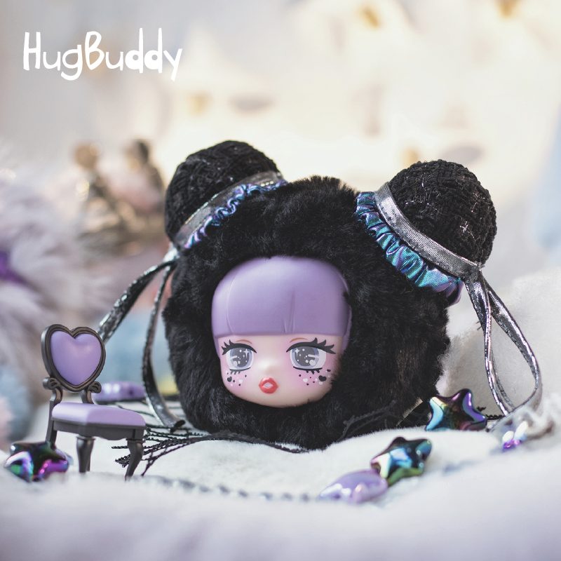 LILISHA Star Show Series Vinyl Face Plush Blind Box - Pendant V2 Airpod Bag Pouch, Keychain, Cute