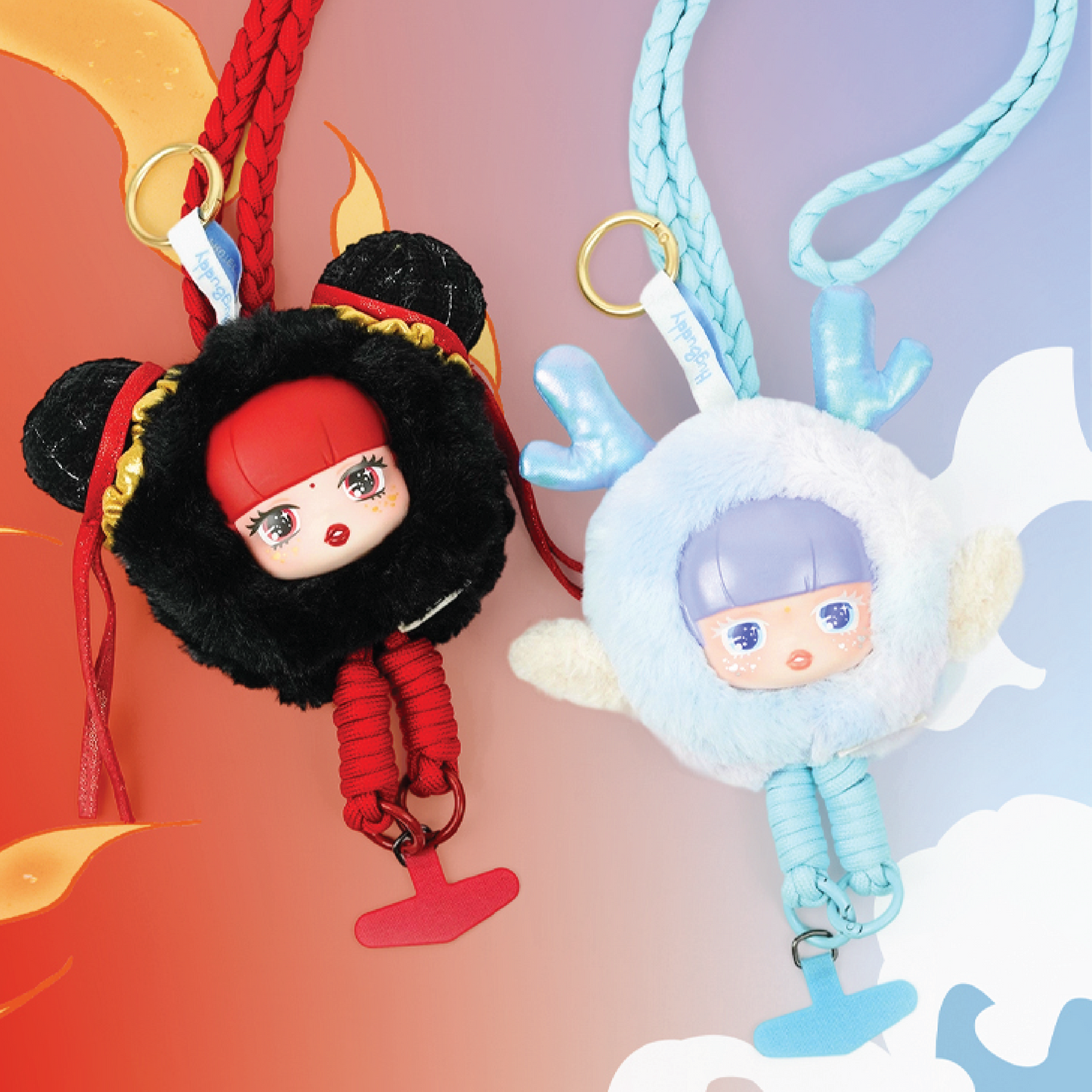 LILISHA Entwined Destinies Phone Strap, Coin Puses, NEZHA