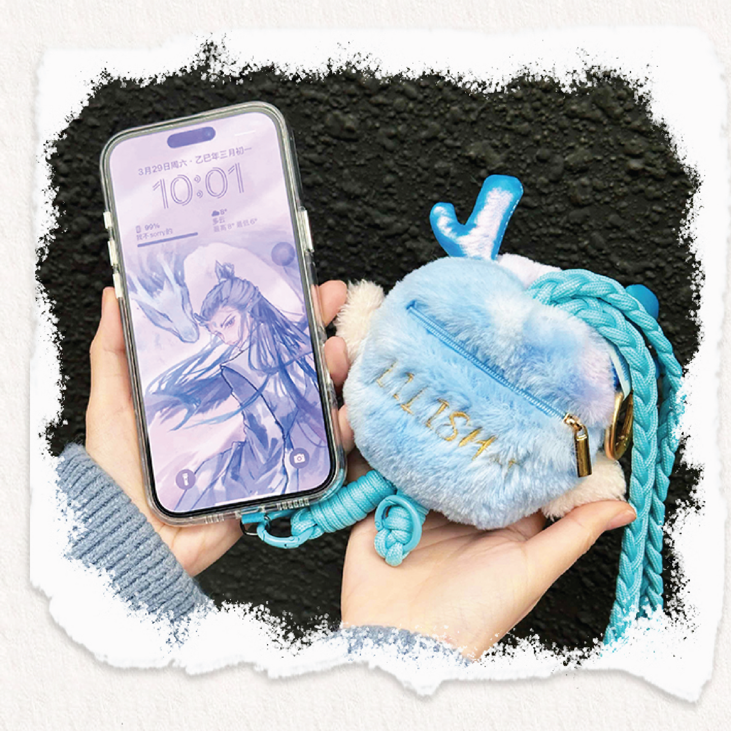 LILISHA Entwined Destinies Phone Strap, Coin Puses, NEZHA
