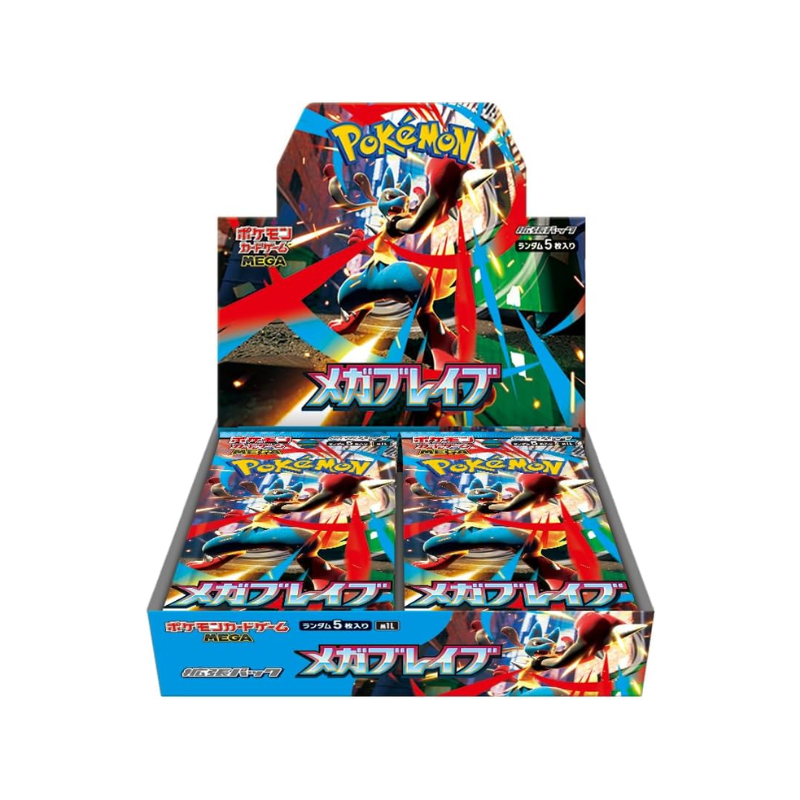 PREORDER Pokemon Japanese M1L Mega Brave and M1S Mega Symphonia Booster Box