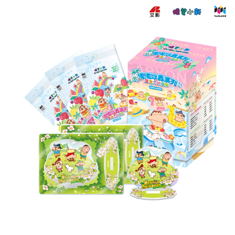 VanLuck Crayon Shin-chan Crystal Ice Series Acrylic Stand Cards & Colleting Cards