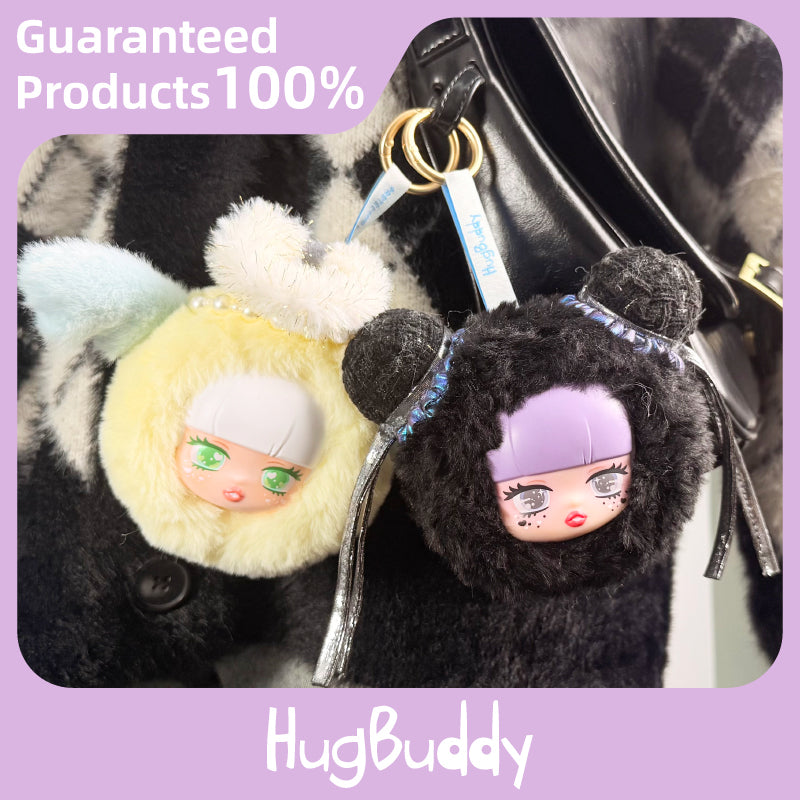 LILISHA Star Show Series Vinyl Face Plush Blind Box - Pendant V2 Airpod Bag Pouch, Keychain, Cute