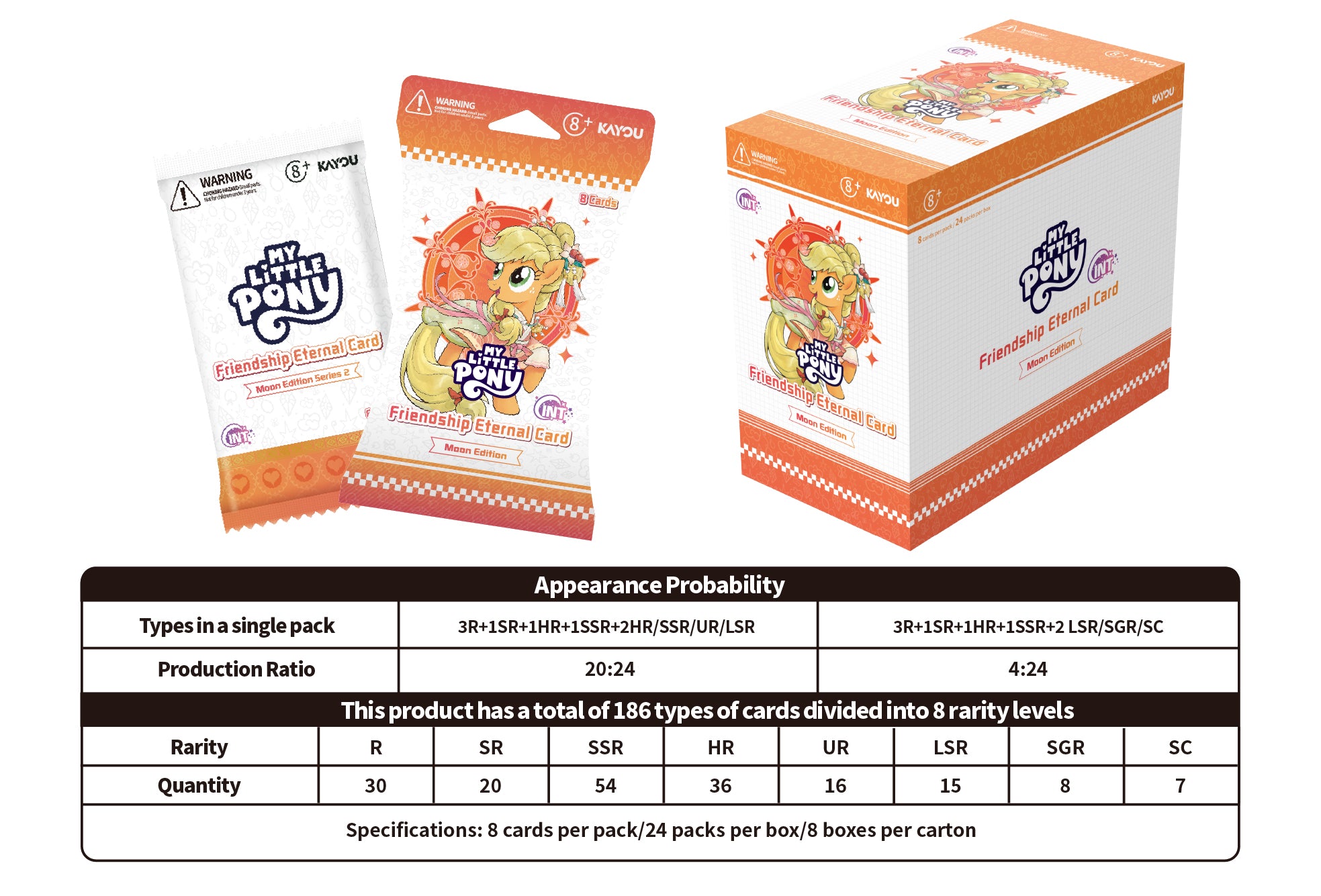PREORDER KAYOU My Little Pony - Friendship Eternal Cards - Moon Edition - Display