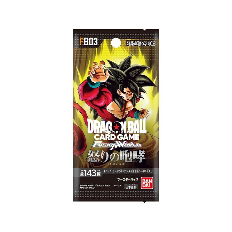 [SEALED]BANDAI Dragon Ball Super Japanese Fusion World Raging Roar FB03 Booster Box