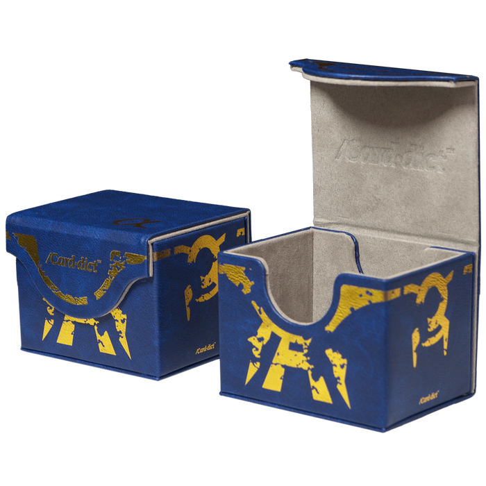 /Card·dict™ Pu Leather Deck Box Alpha Blue