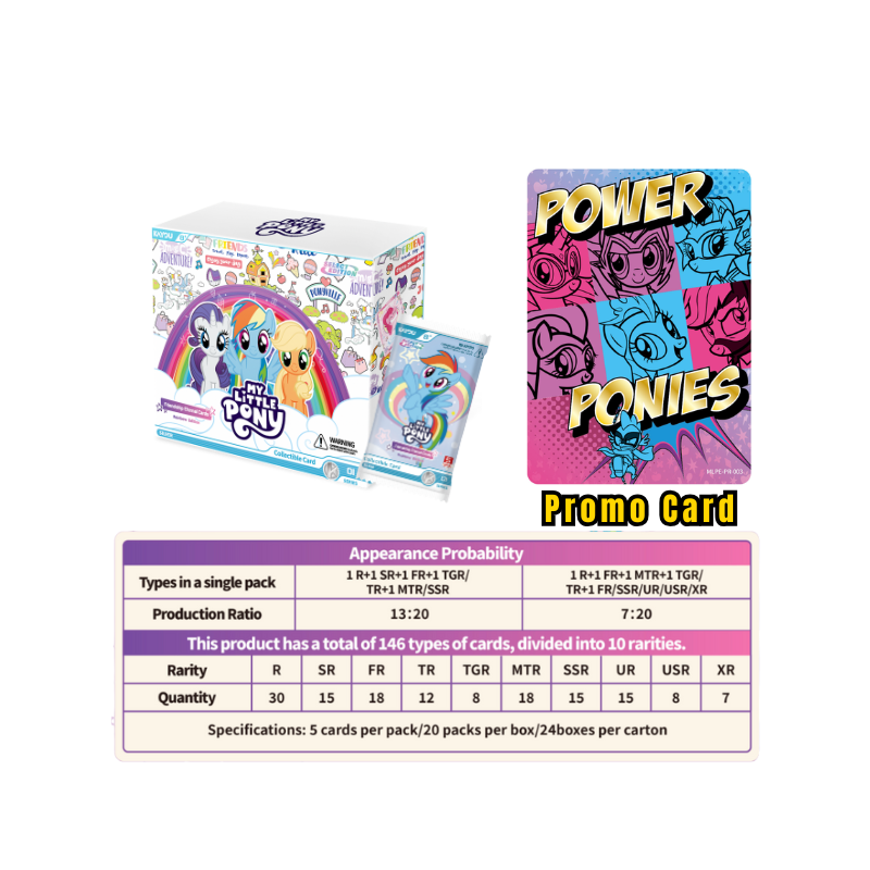 KAYOU My Little Pony Friendship Eternal Cards - Rainbow Edition English Series 1 - Display Box