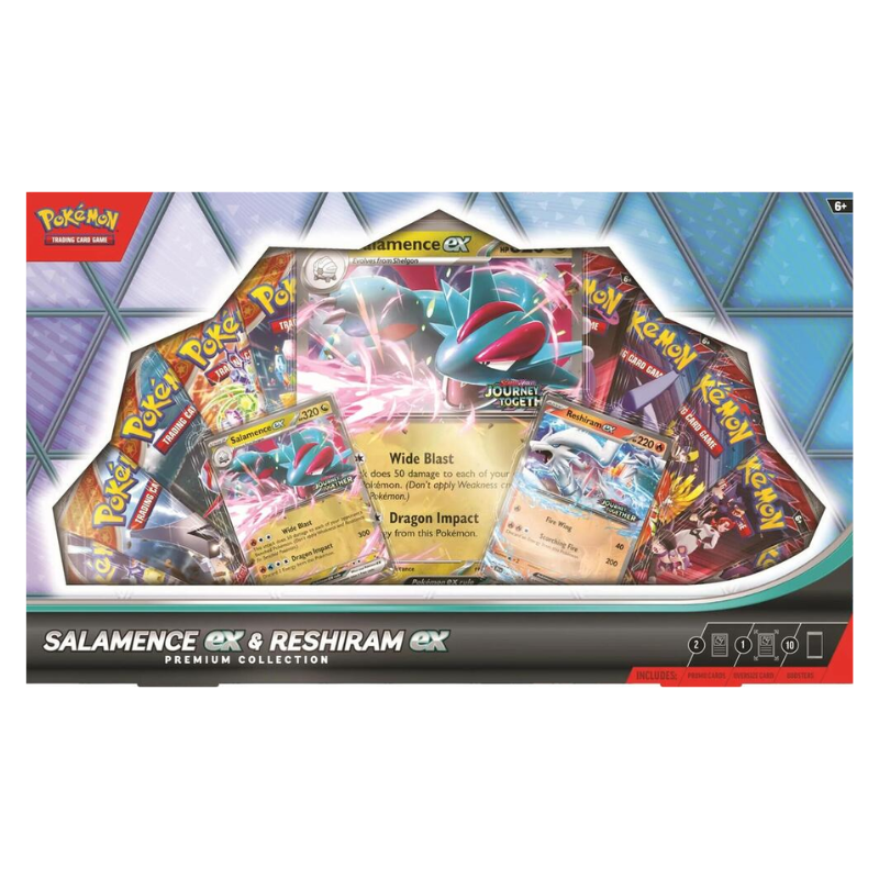 [SEALED]Pokemon English Salamence ex & Reshiram ex Premium Collection Box