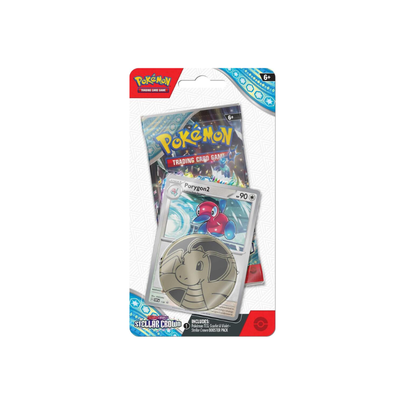 Pokemon English SV07 Stellar Crown Single Pack Blister Porygon2 and Horsea [Set of 2]