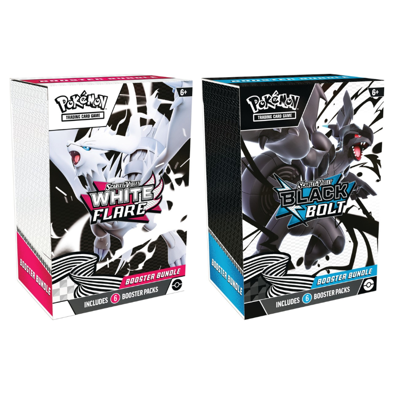 Pokemon English SV10.5 Black Bolt & White Flare Booster Bundle