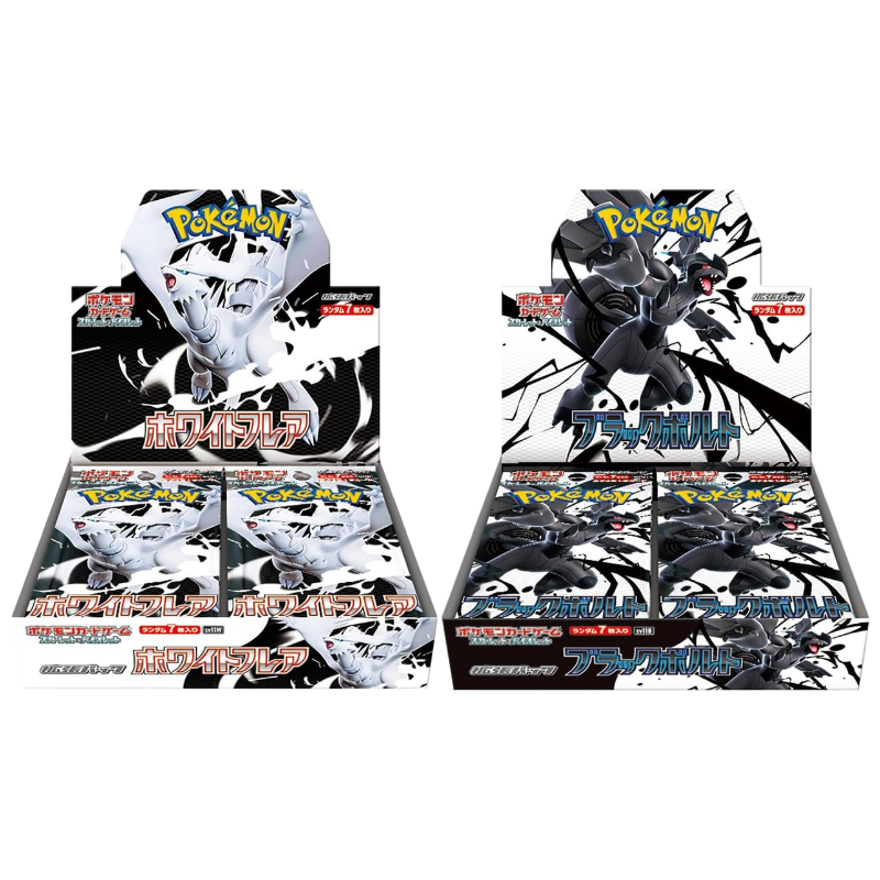 [LIVE OPENING]Pokemon Japanese SV11 Black Bolt and White Flare Regular Booster