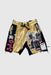 Aoki1Of1 Dust Of Gods Status Yellow Sweat Shorts #840