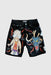 Aoki1Of1 One Piece Dragon Black Shorts #971