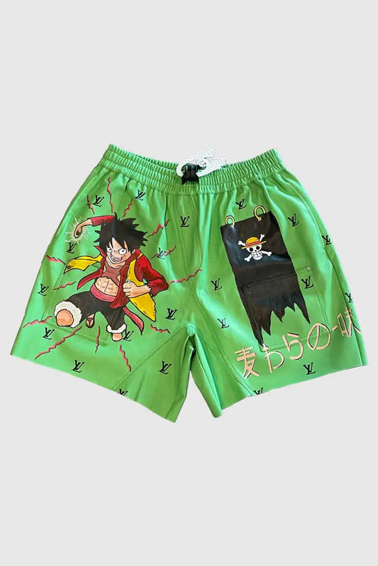 Aoki1Of1 One Piece Green Shorts #972