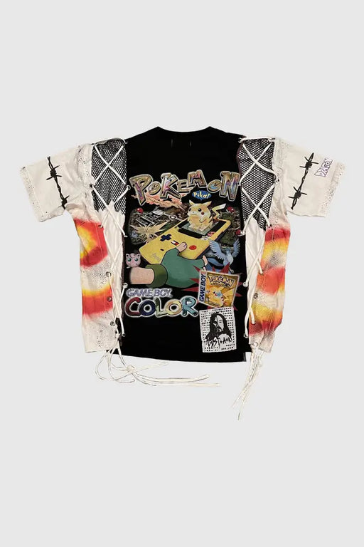 Aoki1Of1 X Dust Of Gods Pokemon Patchwork Tee #900