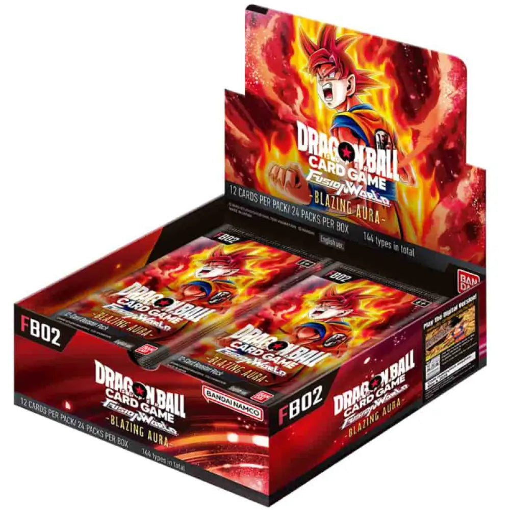 Bandai Dragon Ball Super English Fb02 Fusion World Blazing Aura Booster Box Card Games