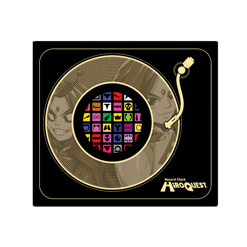 HiROQUEST Vinyl Clock