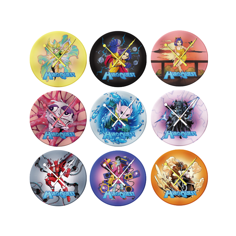HiROQUEST Vinyl Clock
