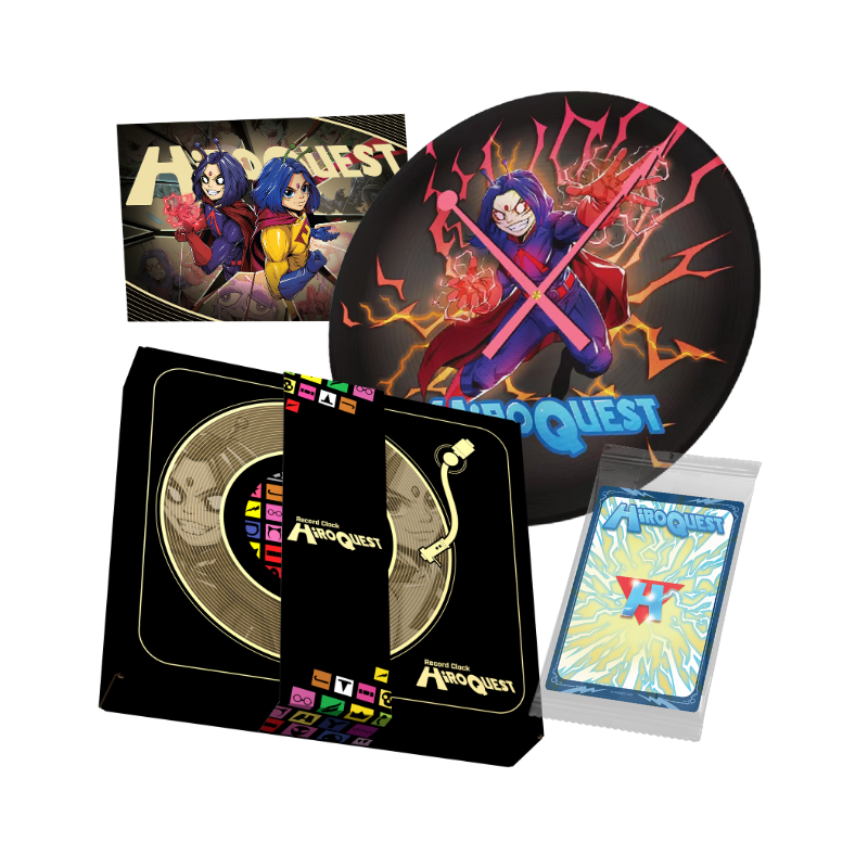 HiROQUEST Vinyl Clock