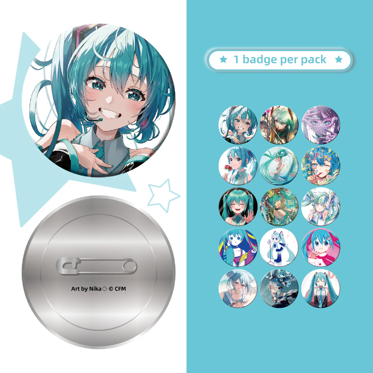Hatsune Miku Piapro Can Badge 5PCS Set