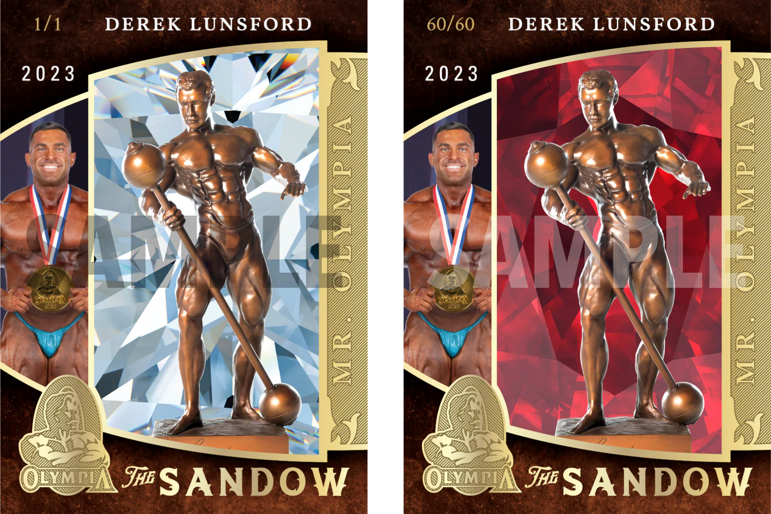 60th Anniversary Olympia Trading Cards, Body Building, Fitness, Mr. Olympia, Chris Bumstead Autograph, Sports Cards