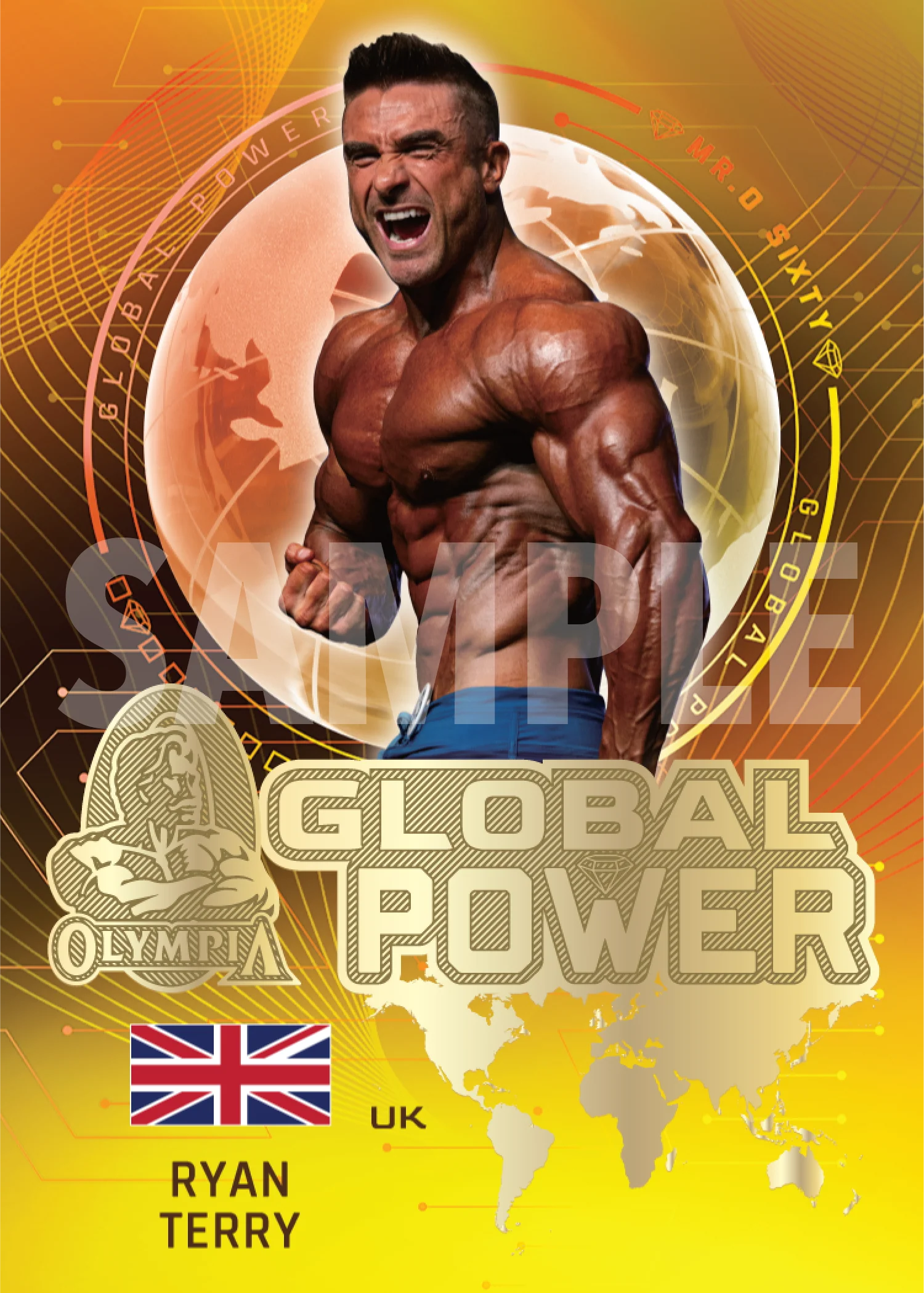 60th Anniversary Olympia Trading Cards, Body Building, Fitness, Mr. Olympia, Chris Bumstead Autograph, Sports Cards