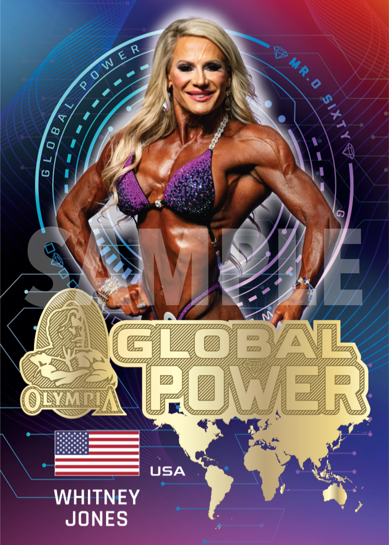60th Anniversary Olympia Trading Cards, Body Building, Fitness, Mr. Olympia, Chris Bumstead Autograph, Sports Cards