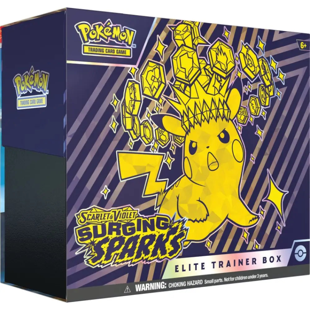 Pokemon English Sv08 Surging Sparks Elite Trainer Box Cards Live Opening Card Games