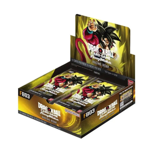 [Sealed] Bandai Dragon Ball Super English Fb03 Fusion World Raging Roar Trading Cards Booster Box
