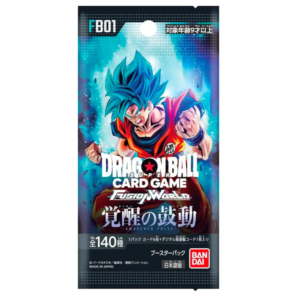 [Sealed]Bandai Dragon Ball Super Japanese Fusion World Fb01 Booster Box Trading Cards Card Games