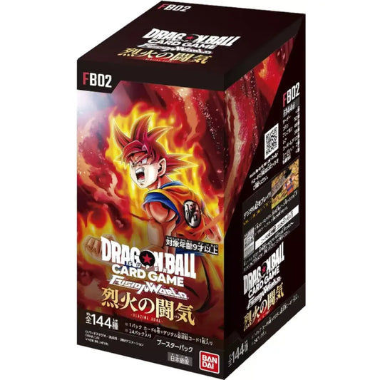 [Sealed]Bandai Dragon Ball Super Japanese Fusion World Fb02 Blazing Aura Booster Box Trading Cards