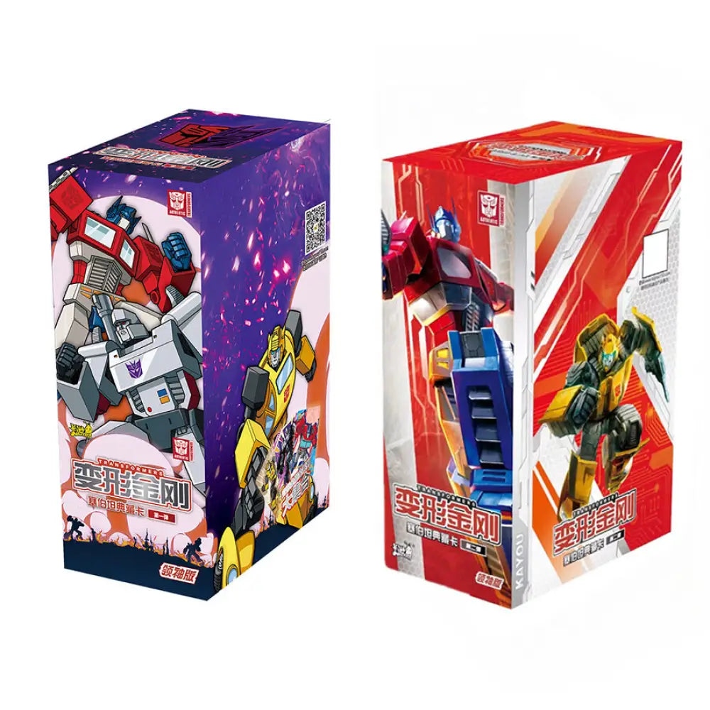 [Sealed] Kayou Transformers Leader Edition Box Trading Cards Fun Gift For Boys Kids Set Of 2 Card