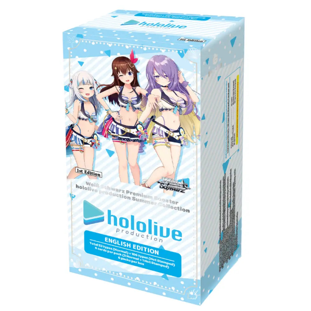 [Sealed/Opened]Weiss Schwarz English Hololive Production Summer Collection Premium Booster Card