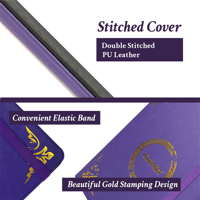 /Card·dict™ PU Leather 9 Pocket Binder Carddict Purple