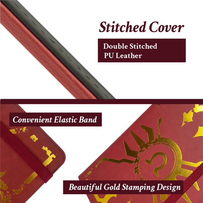 /Card·dict™ PU Leather 9 Pocket Binder Omega Red