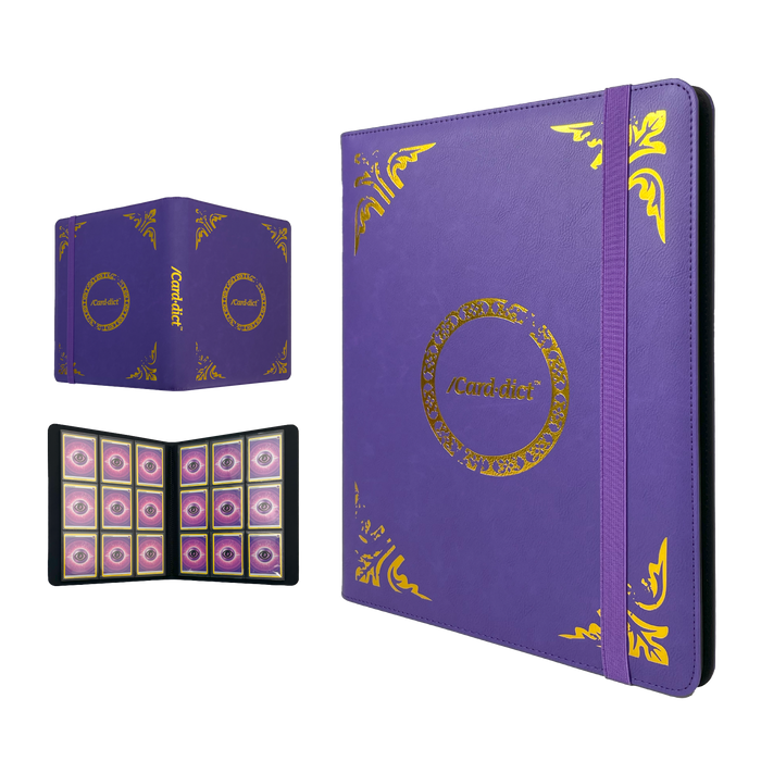 /Card·dict™ PU Leather 9 Pocket Binder Carddict Purple